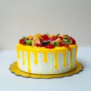 Fresh Fruit Fun Cake