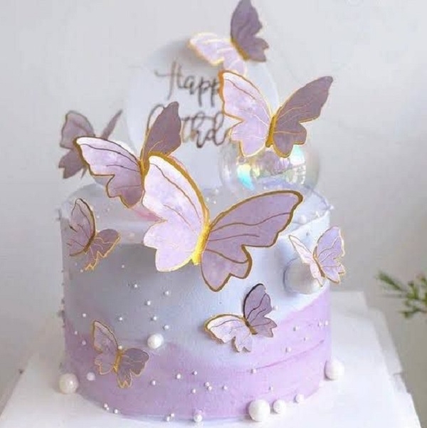 Pink Butterfly Cake