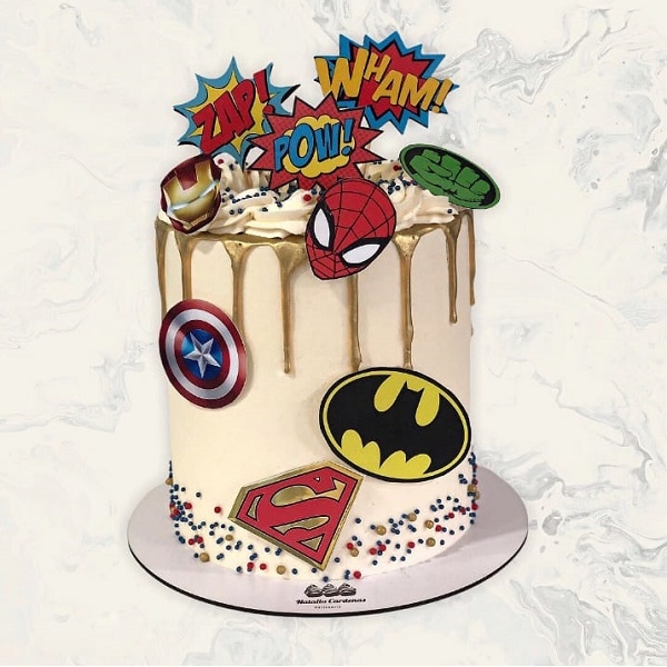 Round Shape Avengers Cake