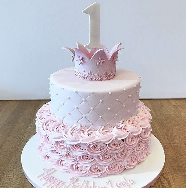 1st  Birthday Cake For Baby Girls