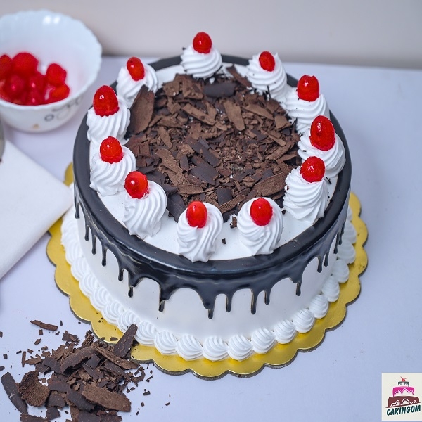 Black Forest Cake with Cherry Topping