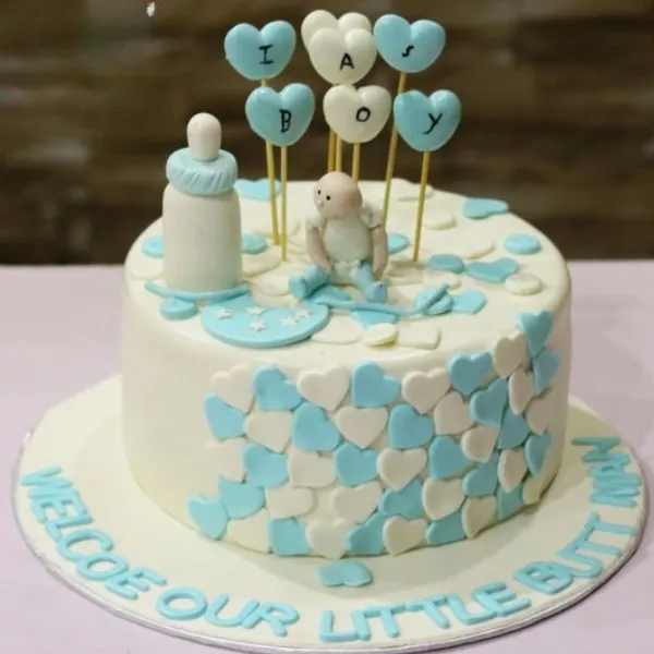 Little Baby Creamy Baby Shower Cake