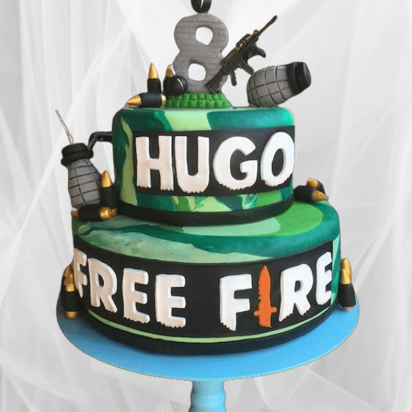 Hugo Free fire Theme Cake