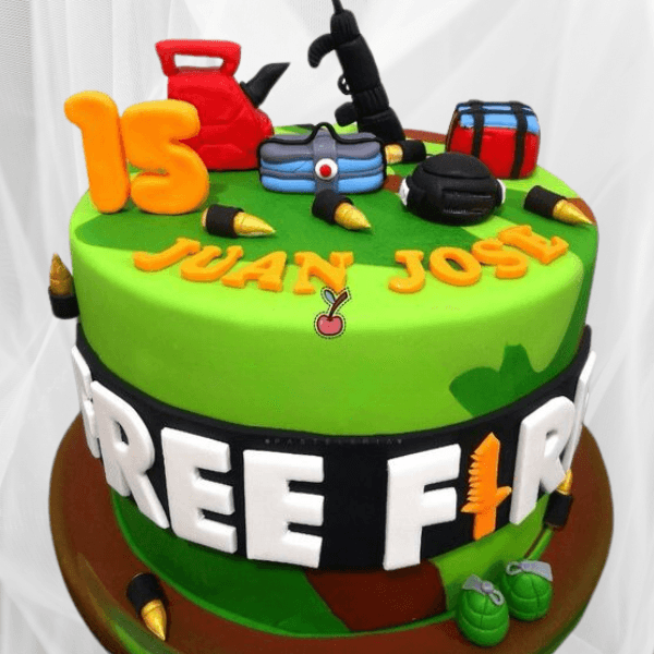 Juan Jose Free Fire theme cake