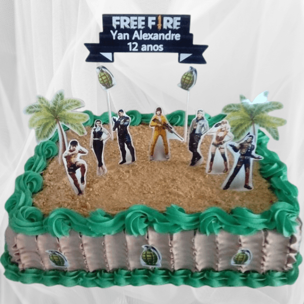 Yan Alexendre Free Fire theme cake