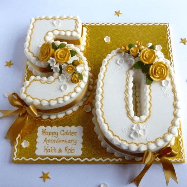 50 year anniversary cake