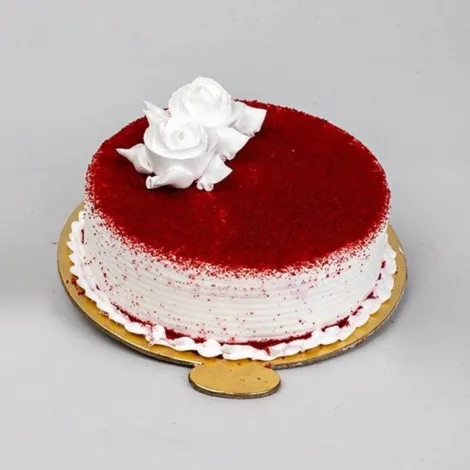 circle shape Red velvet cake