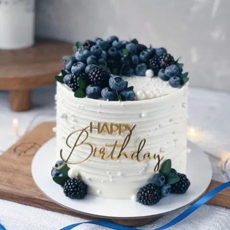 Birthday Blueberry cake