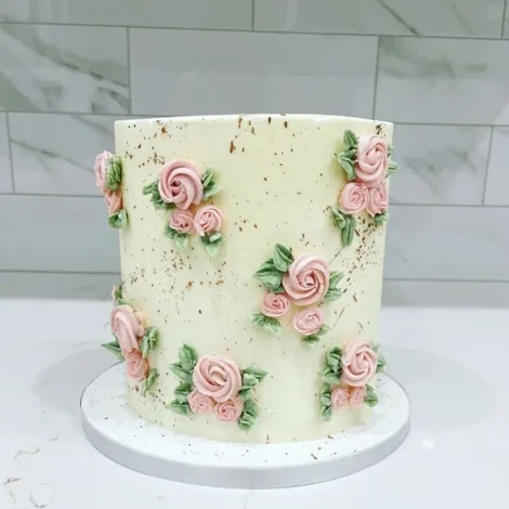 Buttercream Rose Cake