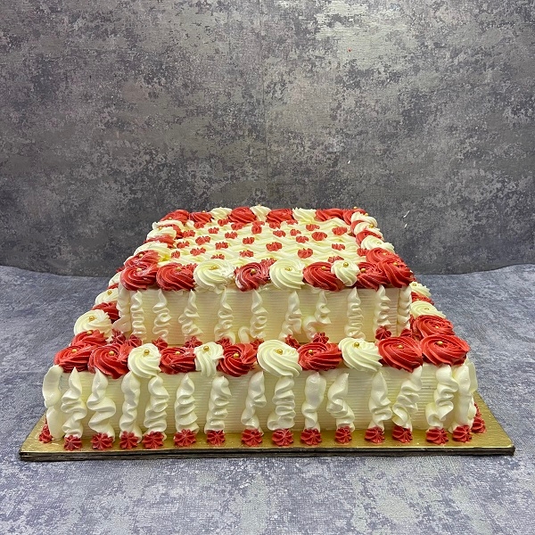 Desinger Square Cake (Double Floor)