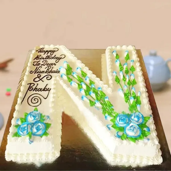 Dream Cream N Alphabet Cake