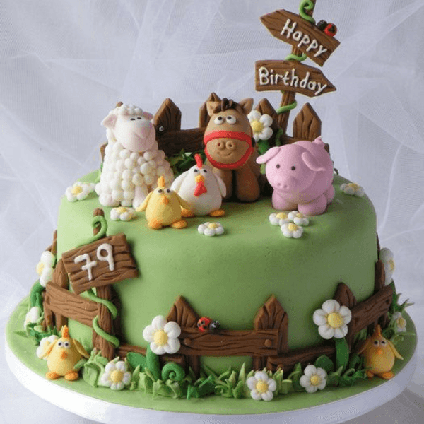 Animal Birthday Cake