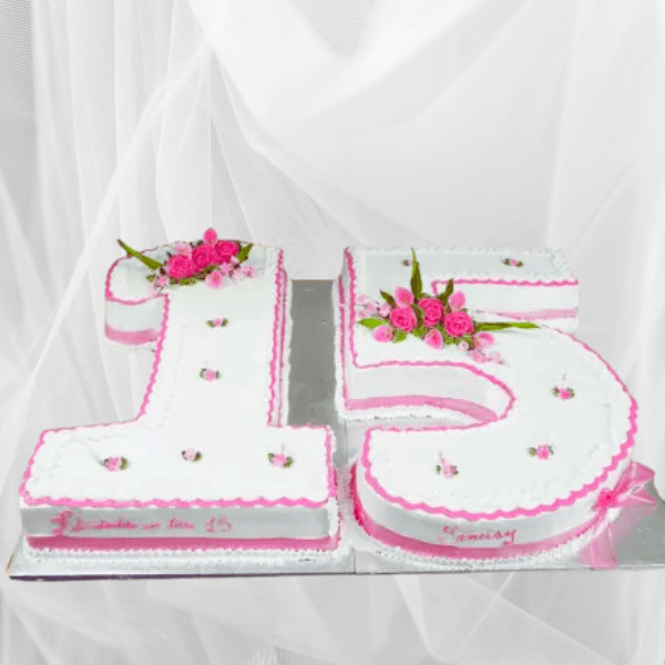 Vanilla Number cake