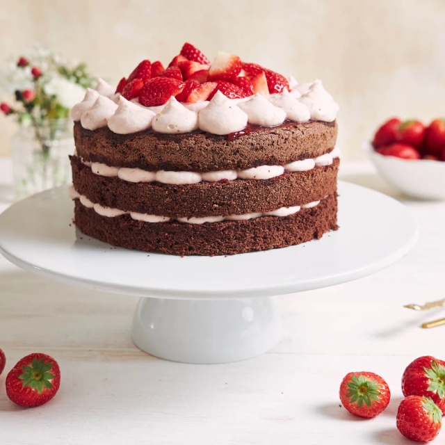 Strawberry Birthday Cake