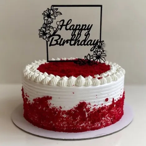 Red velvet cake for birthday