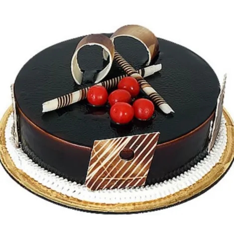 Chocolate Truffle Cake with Cherry