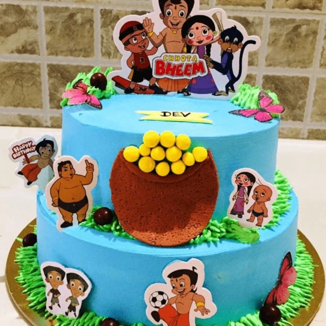 Chota Bheem 2 Tier Cake