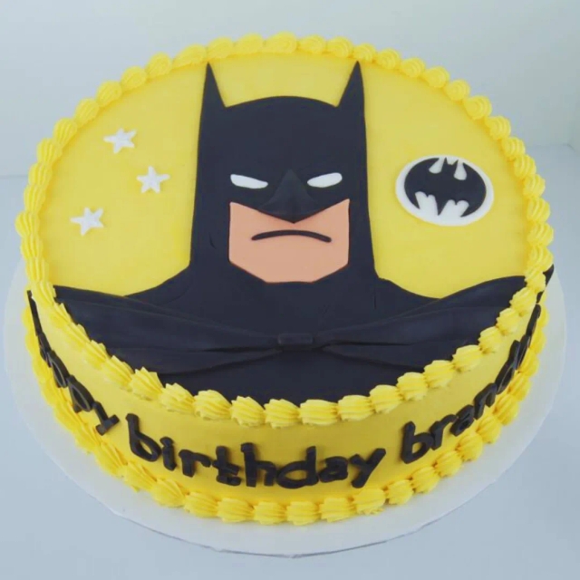 Batman Face Birthday Cake