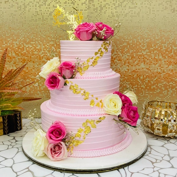 3 Tier Floral Cake