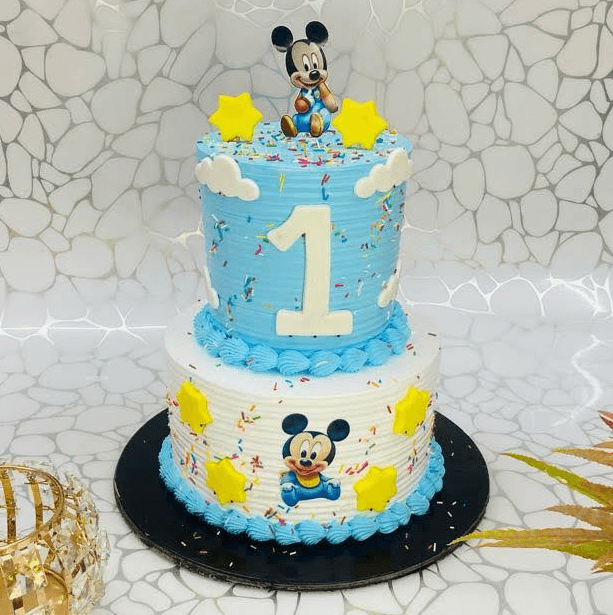 Mickey Mouse 1st Birthday Cake For Boy