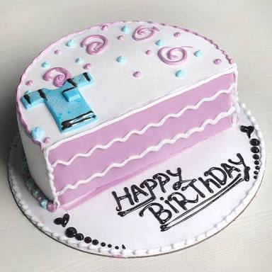 Half Birthday Cake for Baby Girl