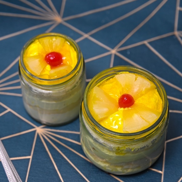 Pineapple Fruit Jar Cake (Set of 2)