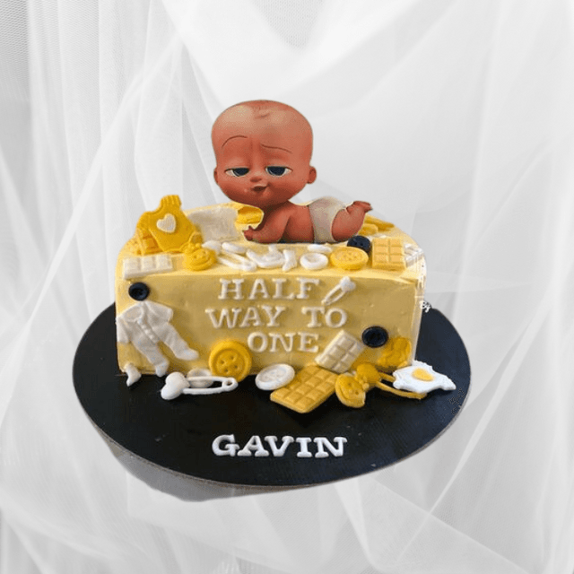 Baby Theme Half Cakes for Kids