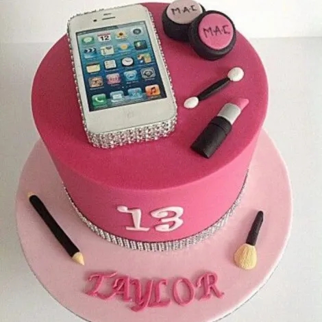 Pink Makeup Cake